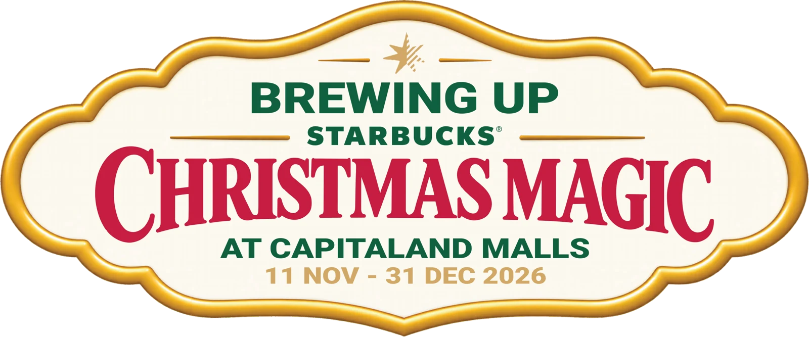 Brewing Up Starbucks Christmas Magic at CapitaLand Malls, 11 Nov – 31 Dec 2026